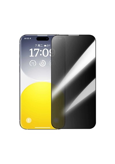 Baseus Apple iPhone Uyumlu 15 Plus Privacy Hayalet Full Koruma Cam - Ekran Koruyucu- 5775