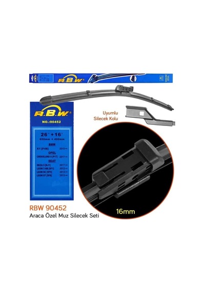 Silecek Süpürgesi 650/400 Mm Aerotwın Bmw-cıtroen C3-hyundaı Tucson-opel-seat Leon