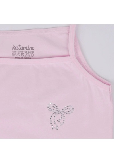 Katamino Tatlım Kız İp Askılı Atlet Slip Takım K128622 Karışık Renk Asorti