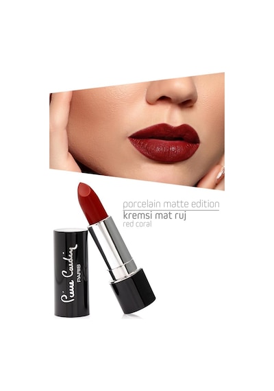 Pierre Cardin Porcelain Matte Edition Lipstick - Red Coral - 212