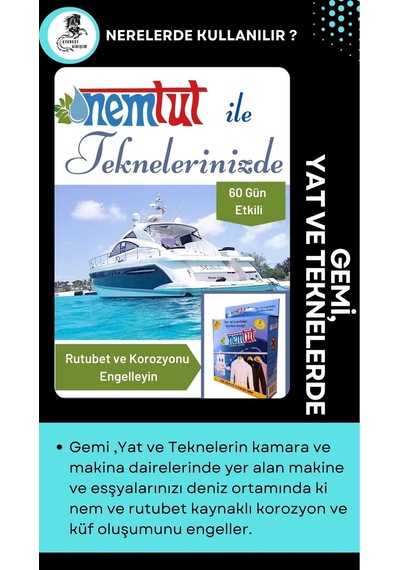 Nem Alıcı Rutubet Emici Koku Giderici Korozyon Önleyici 2 Kutu Içerisinde 4 Paket