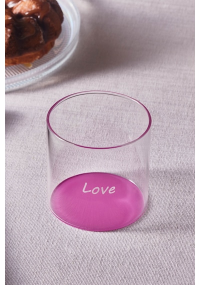 Karaca Mito Cam Su Bardağı 330 Ml Pembe Pembe