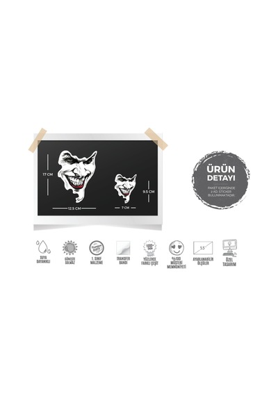 Bay Etiket Cw5 Ozel Seri Joker Yuzu Sticker
