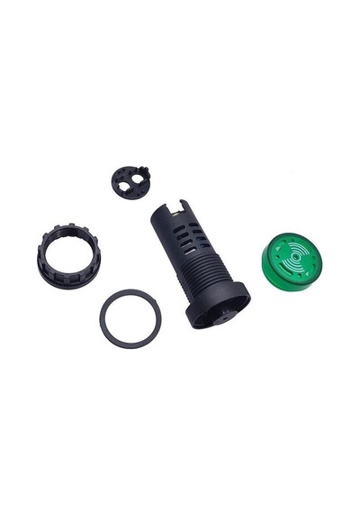 Hatfon Siren Işıklı Flaşör Buzzer Yeşil Led Ad16-22Sm 24V Dc 22Mm Çap