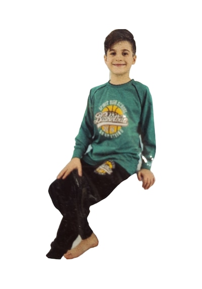 Kapi Kids 7011 Erkek Çocuk Uzun Kol Pijama Takım-6703 Yeşil Kapi Kids 7011 Erkek Çocuk Uzun Kol Pijama Takım-6703 Yeşil