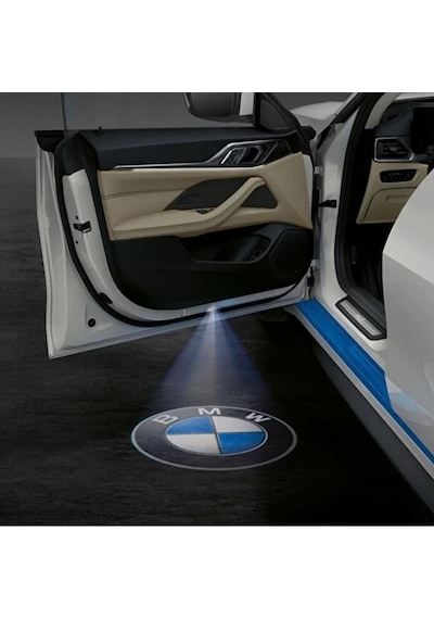 Bmw F36 2014 2020 Uyumlu Kapı Altı Led Aydınlatma Araca Özel 3 Boyutlu Logo Lazer Işık 2li Set
