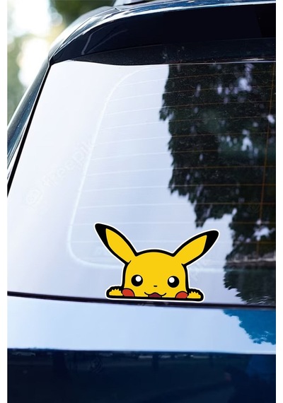 14 X 8,5 Cm Pokemon Pikachu Sticker Araba Laptop Oto Motor Sticker