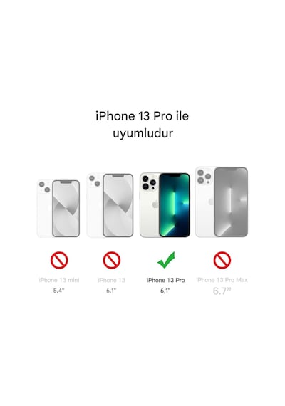Apple iPhone Uyumlu 13 Pro Şeffaf Magsafe Kılıf Mtl Safe