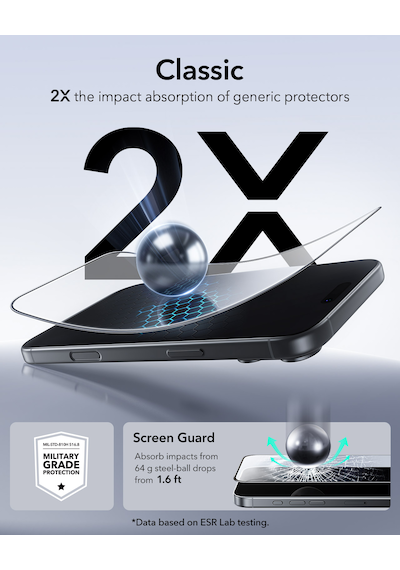 Esr Apple Uyumlu iPhone 17 Pro Max Ultrafit Classic Cam Ekran Koruyucu