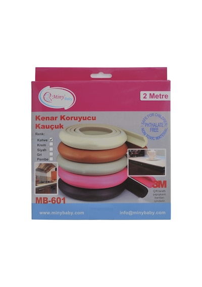 Miny Baby Kauçuk Kenar Koruyucu - Kahverengi Çok Renkli