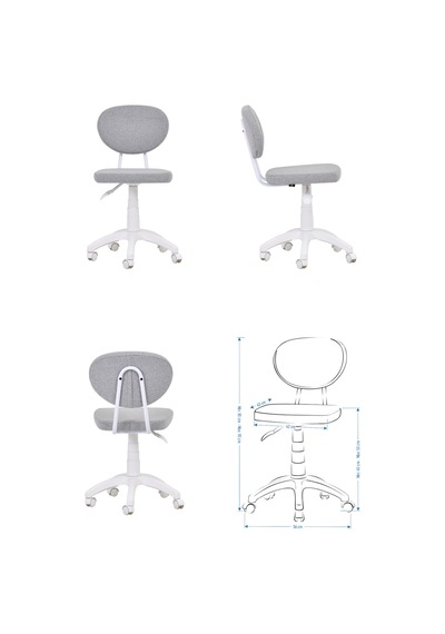Vilinze Biga Çalışma Ofis Masası Ve Deniz Çalışma Ofis Sandalyesi Set - 60x120 Cm Kırçıllı Gri Vilinze Biga Çalışma Ofis Masası Ve Deniz Çalışma Ofis Sandalyesi Set - 60x120 Cm Kırçıllı Gri