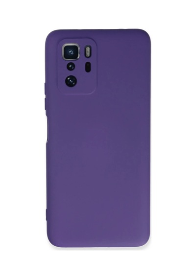 Xiaomi Poco X3 Gt Kılıf Nano İçi Kadife Silikon - Mor 0.2M-Çok Renkli