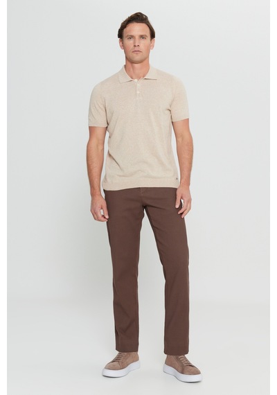 AC&Co / Altınyıldız Classics Erkek Bej Pamuklu Keten Standart Fit Normal Kesim Polo Yaka Triko Tişört Bej AC&Co / Altınyıldız Classics Erkek Bej Pamuklu Keten Standart Fit Normal Kesim Polo Yaka Triko Tişört Bej