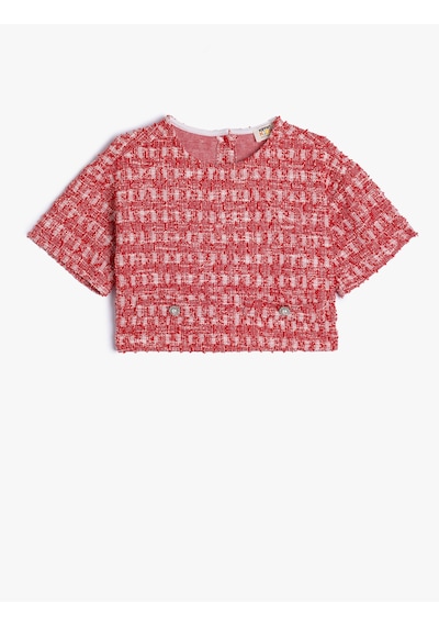 Koton Crop Tüvit Bluz Kısa Kollu Yuvarlak Yaka Cepli Düğmeli Kırmızı Desenli 5wkg60053ak Kırmızı Desenli Kırmızı Koton Crop Tüvit Bluz Kısa Kollu Yuvarlak Yaka Cepli Düğmeli Kırmızı Desenli 5wkg60053ak Kırmızı Desenli Kırmızı