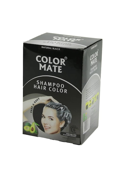 Color Mate 10pcs Siyah Saç Boyama Şampuanı Go-53-vice 02206