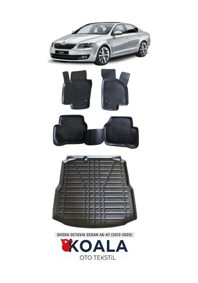Skoda Octavia Havuzlu Paspas Ve Bagaj Havuzu 2013-2019