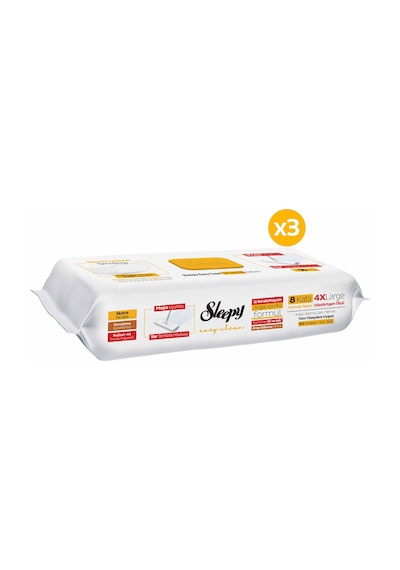 Sleepy Easy Clean Arap Sabunu Katkılı Mopa Uyumlu Yer Temizlik Havlusu&Mendili 3x50 (150 Yaprak)