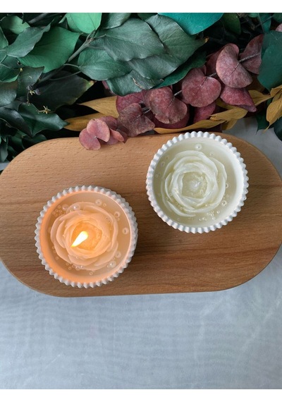 Bernami Mum Pinterest 2'li Dekoratif Mumluk Beton Kase Mum Diğer