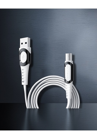 Şarj Kablosu - Dc01 Süper Hızlı Micro Usb 1m 2.4a - Beyaz