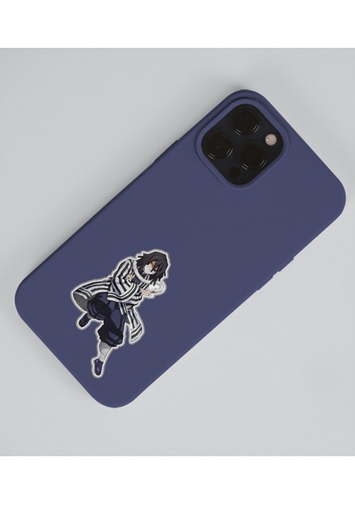 Mitsuri Kanroji-obanai Iguro-kimetsu No Yaiba-demon Slayer Süsleme-çıkartma-etiket