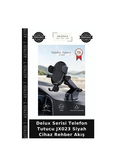 Delux Serisi Telefon Tutucu Jx023 Siyah Cihaz Rehber Akış