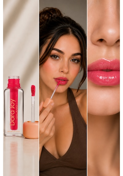 Spf30 Peptit İçeren Lip Gloss Cherry Veil 01 Kolajen & Hyalüronik Asit Destekli Nemlendirici Ve Besleyici Dudak Parlatıcısı / Joy Pepdide Kırmızı