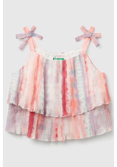 United Colors Of Benetton Kız Çocuk Bluz 5l8rch00b Pembe Pembe