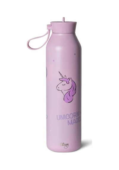 Citron 3 Katmanlı Paslanmaz Çelik Termos Seti 750 Ml - Stormy Unicorn Renkli