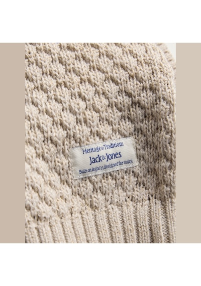 Jack & Jones Erkek Relaxed Fit Bisiklet Yaka Triko Kazak - Blake - 12299084 Çok Renkli