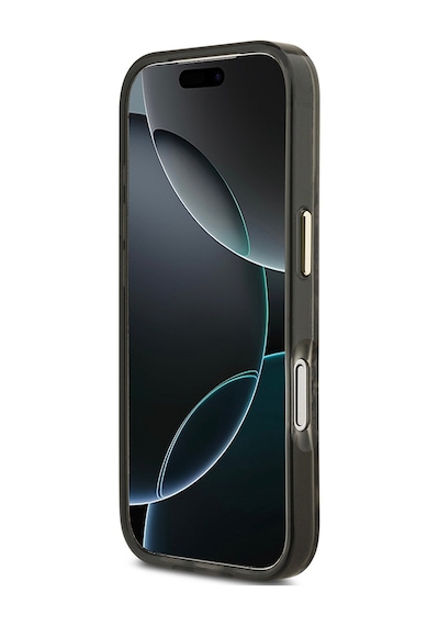 Apple Uyumlu iPhone 17 Pro Max  Kılıf Guess Lisanslı M-safeli Yazı Logolu Python Desenli Kapak Kahverengi Kahverengi