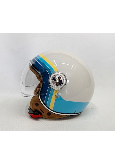Nero Tk-06 Şefaf Vizörlü Yarım Açık Kask Parlak M1
