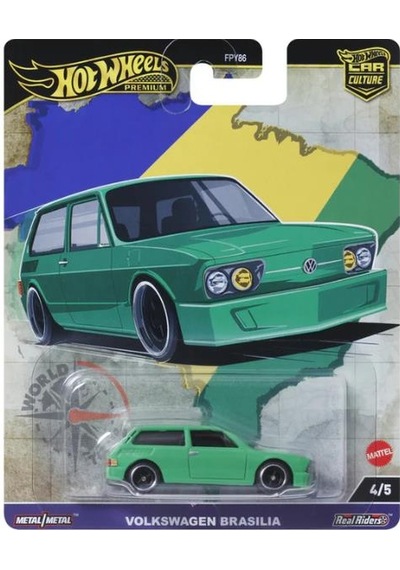 Hot Wheels Premium Car Culture Volkswagen Brasilia Hrv82 Çok Renkli