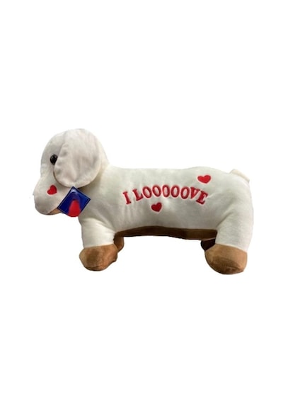 62203 Peluş 45 Cm Aşık Köpek Yastık Çok Renkli