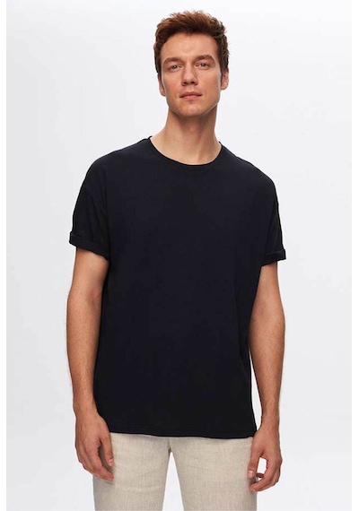D's Damat Ds Damat Comfort Lacivert %100 Pamuk T-shirt 6HC14ORT02006 Lacivert