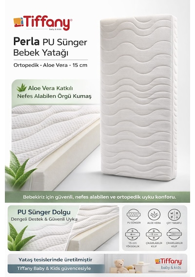 Tiffany Baby & Kids Perla-terra Bebek Yatağı 80x180