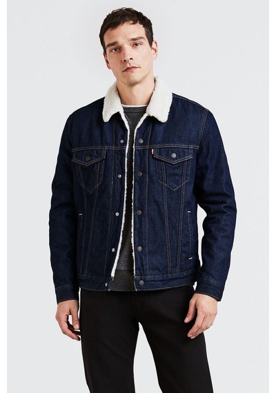 Levi's Erkek Oversize Sherpa Trucker 16365-0084-5592 Lacivert
