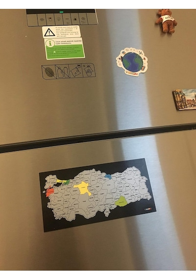 Ayrex Mapofx - Gez - Kazı Türkiye Haritası Magnet, 20x10 Cm Diğer