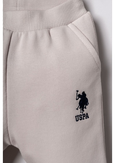 U.S. Polo Assn. Erkek Bebek Nakışlı Beyaz Uzun Kol Pijama Takım Usb3169-c-v5 Usb3169-c-v5