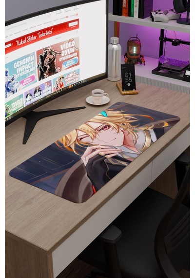 Kaveh Genshin Impact Anime Oyuncu V2 - 70x30 Xl Gaming Mouse Pad Fare Altlığı