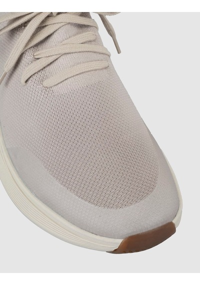 Cabani Bej Triko & Hakiki Dana Deri Erkek Sneaker