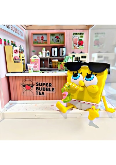 Sünger Bob Patrick Mini Figür 2'li Set Birleşen Bardak Tasarımlı Koleksiyon Figürü
