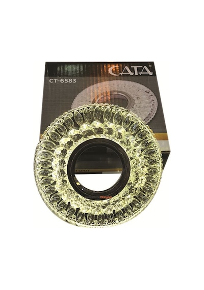 Cata  Günışığı Led Çerçeveli Hanımeli Kristal Cam Spot Ct-6583
