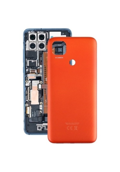 Xiaomi Red Mi 9c Uyumlu Arka Kapak Kasa Turuncu
