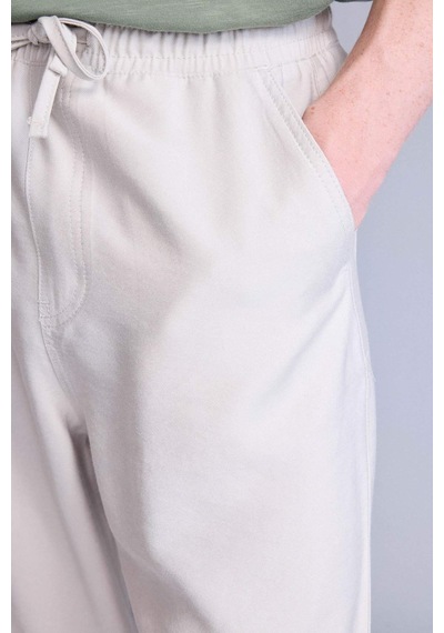 Defacto Beli Bağcıklı Baggy Fıt Pantolon H0412ax26smbg766 Bej-bg766