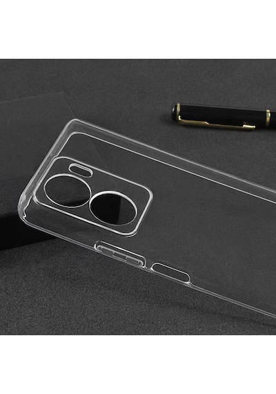 Zore Vivo Y16 Kılıf Omsy Süper Silikon Kapak - Renksiz