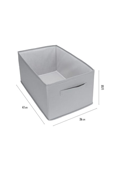 Orret Home 24x41x20 Cm Bez Kutu Pantolon Organizeri Dolap İçi Düzenleyici, Çamaşır Organizer, Gardırop İçi Pantolon Saklama Kutusu, Katlanabilir Dolap Organizer Sepeti
