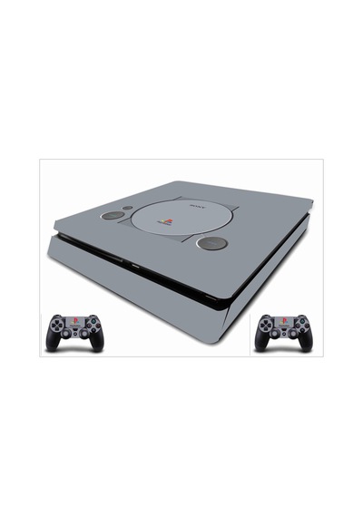 PS4 Slim (Ps1 Tema) Sticker Seti