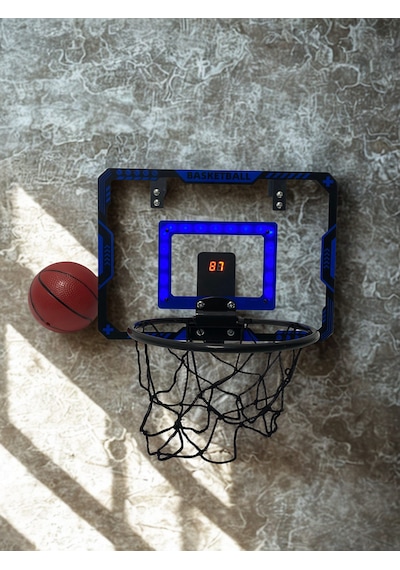 Çift Potali Skorboard Lu Basketbol Seti Basketbol Potası Matkap Gerektirmez, Iç/dış Mekan 2 Yıl Garantili