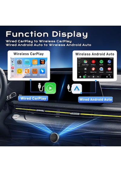Kablosuz Carplay Adaptörü Carlinkit Mını Ultra3 Tak Ve Çalıştır Kablolu Carplay'i Wireles S Carpla Y Wired And