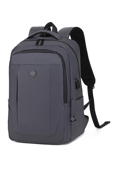 Smart Bags Gumi Kumaş Uniseks Büyük Boy Sırt Çantası 8660 Gri